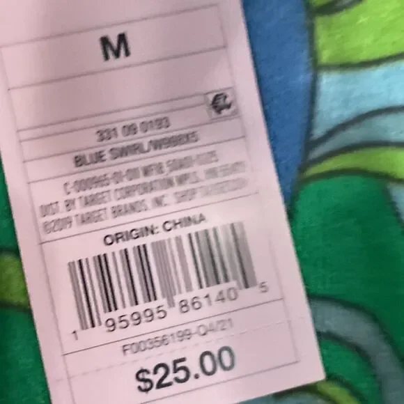 3For$20 Wild Fable Blue Swirl Neck Tie Terry Cloth Towel Romper size Medium - Picture 2 of 5